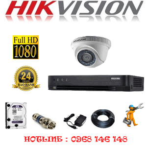 Lắp Đặt Trọn Bộ 1 Camera Hikvision 2.0Mp (Hik-21300F)-HIK-21300F