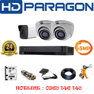 Lắp Đặt Trọn Bộ 3 Camera Hdparagon 5.0Mp (Prg-52516)-PRG-52516