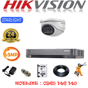 Lắp Đặt Trọn Bộ 1 Camera Hikvision 5.0Mp (Hik-511900)-HIK-511900