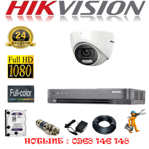 Lắp Đặt Trọn Bộ 1 Camera Hikvision 2.0Mp (Hik-21500)-HIK-21500