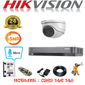 Lắp Đặt Trọn Bộ 1 Camera Hikvision 5.0Mp (Hik-512500)-HIK-512500