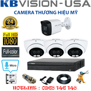 Lắp Đặt Trọn Bộ 4 Camera Kbvision 2.0Mp (Kb-2315116)-KB-2315116