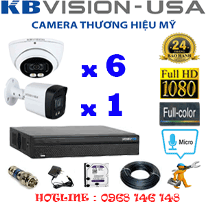 Lắp Đặt Trọn Bộ 7 Camera Kbvision 2.0Mp (Kb-2615116)-KB-2615116