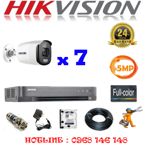 Lắp Đặt Trọn Bộ 7 Camera Hikvision 5.0Mp (Hik-573600)-HIK-573600