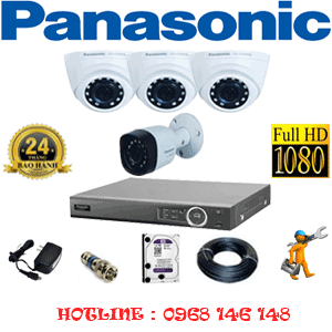 Lắp Đặt Trọn Bộ 4 Camera Panasonic 2.0Mp (Pan-23314)-PAN-23314