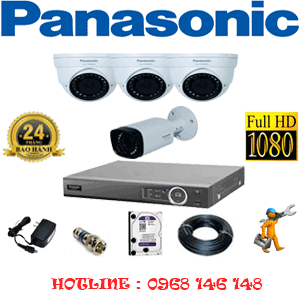Lắp Đặt Trọn Bộ 4 Camera Panasonic 2.0Mp (Pan-23516)-PAN-23516