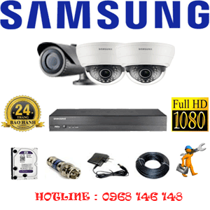 Lắp Đặt Trọn Bộ 3 Camera Ip Samsung 2.0Mp (Sam-22112)-SAM-22112