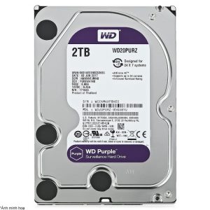 Ổ Cứng Hdd Western Digital Wd 2Tb 3.5″ Sata 3 – Wd20Purz-HDD Camera WD Purple 2TB Sata3 5400rpm (WD20PURZ)