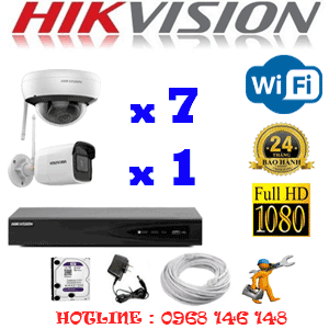 Lắp Đặt Trọn Bộ 8 Camera Wifi Hikvision 2.0Mp (Hik-2715116)-HIK-2715116