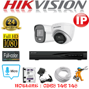 Lắp Đặt Trọn Bộ 2 Camera Ip Hikvision 2.0Mp (Hik-2111112)-HIK-2111112