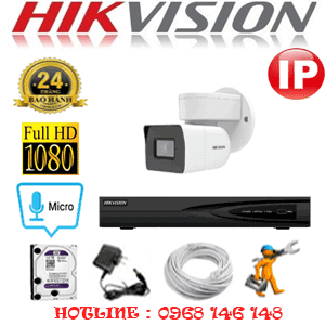 Lắp Đặt Trọn Bộ 1 Camera Ip Hikvision 2.0Mp (Hik-213600)-HIK-213600