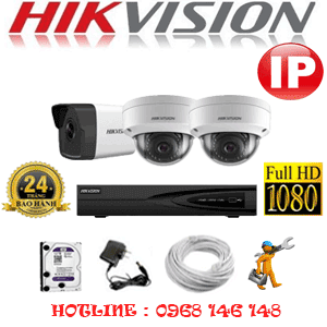 Lắp Đặt Trọn Bộ 3 Camera Ip Hikvision 2.0Mp (Hik-2255156)-HIK-2255156