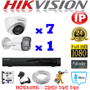 Lắp Đặt Trọn Bộ 8 Camera Ip Hikvision 2.0Mp (Hik-2711112)-HIK-2711112