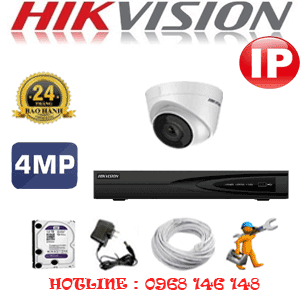 Lắp Đặt Trọn Bộ 1 Camera Ip Hikvision 4.0Mp (Hik-415300)-HIK-415300