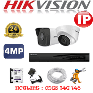 Lắp Đặt Trọn Bộ 2 Camera Ip Hikvision 4.0Mp (Hik-4153154)-HIK-4153154