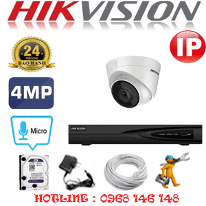 Lắp Đặt Trọn Bộ 1 Camera Ip Hikvision 4.0Mp (Hik-415700)-HIK-415700