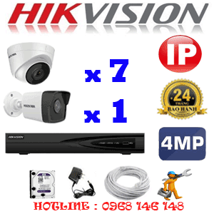 Lắp Đặt Trọn Bộ 8 Camera Ip Hikvision 4.0Mp (Hik-4753154)-HIK-4753154