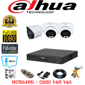 Lắp Đặt Trọn Bộ 3 Camera Wifi Hikvision 2.0Mp (Hik-2215116)-DAH-22718