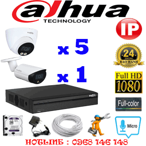 Lắp Đặt Trọn Bộ 6 Camera Ip Dahua 2.0Mp (Dah-2553154)-DAH-2553154