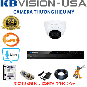 Lắp Đặt Trọn Bộ 1 Camera Kbvision 5.0Mp (Kb-513900)-KB-513900