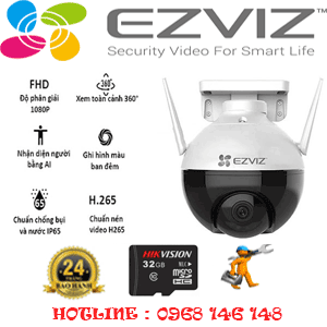 Lắp Đặt Trọn Gói Camera Wifi Ezviz 2.0Mp C8C-EZ-216