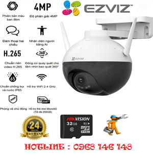 Lắp Đặt Trọn Gói Camera Wifi Ezviz 4.0Mp C8W-EZ-418