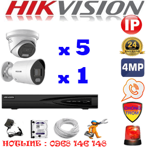 Lắp Đặt Trọn Bộ 6 Camera Ip Hikvision 8.0Mp (Hik-85718)-HIK-459110