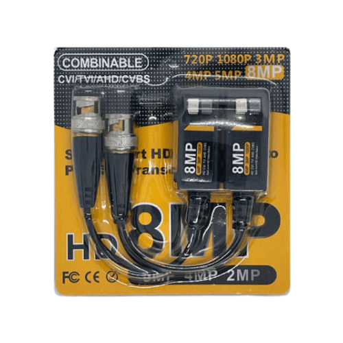 Bộ chuyển đổi tín hiệu camera qua cáp mạng balun 8mp