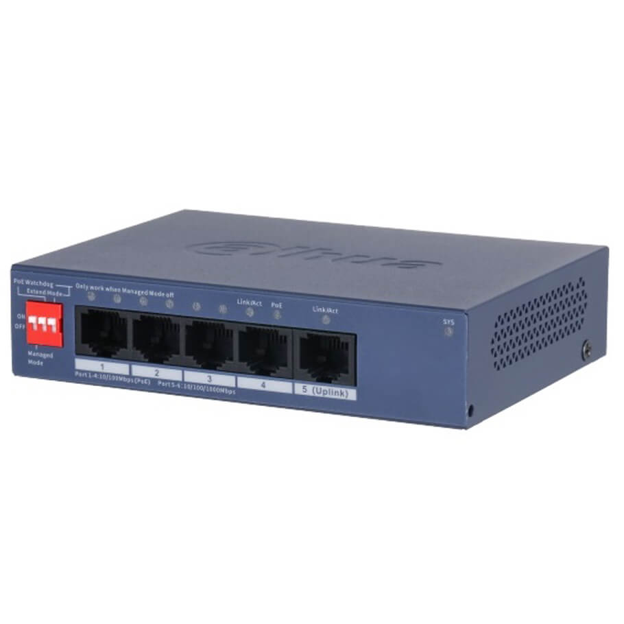 Switch poe 4 cổng dahua DH-CS4005-4ET1GT-36