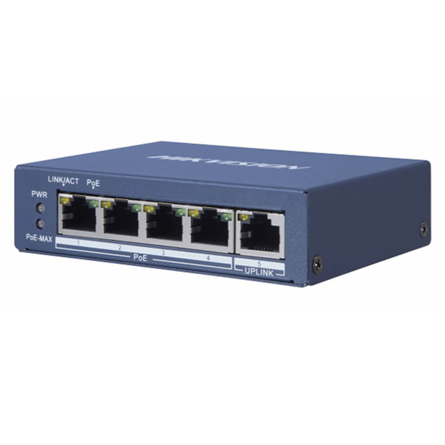Switch poe 4 cổng hikvision DS-3E0505HP-E 2 Switch poe 4 cổng hikvision DS-3E0505HP-E