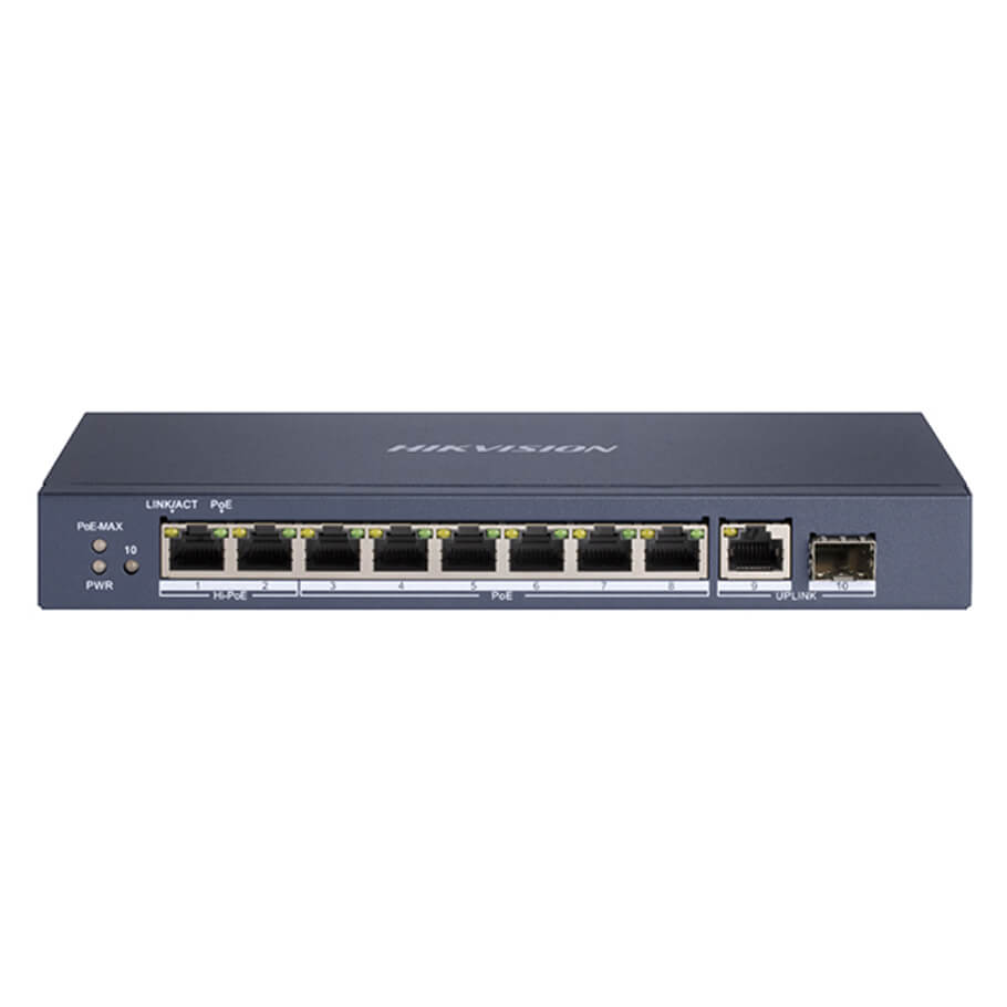 Switch poe 8 cổng hikvision DS-3E0510HP-E 2 Switch poe 8 cổng hikvision DS-3E0510HP-E